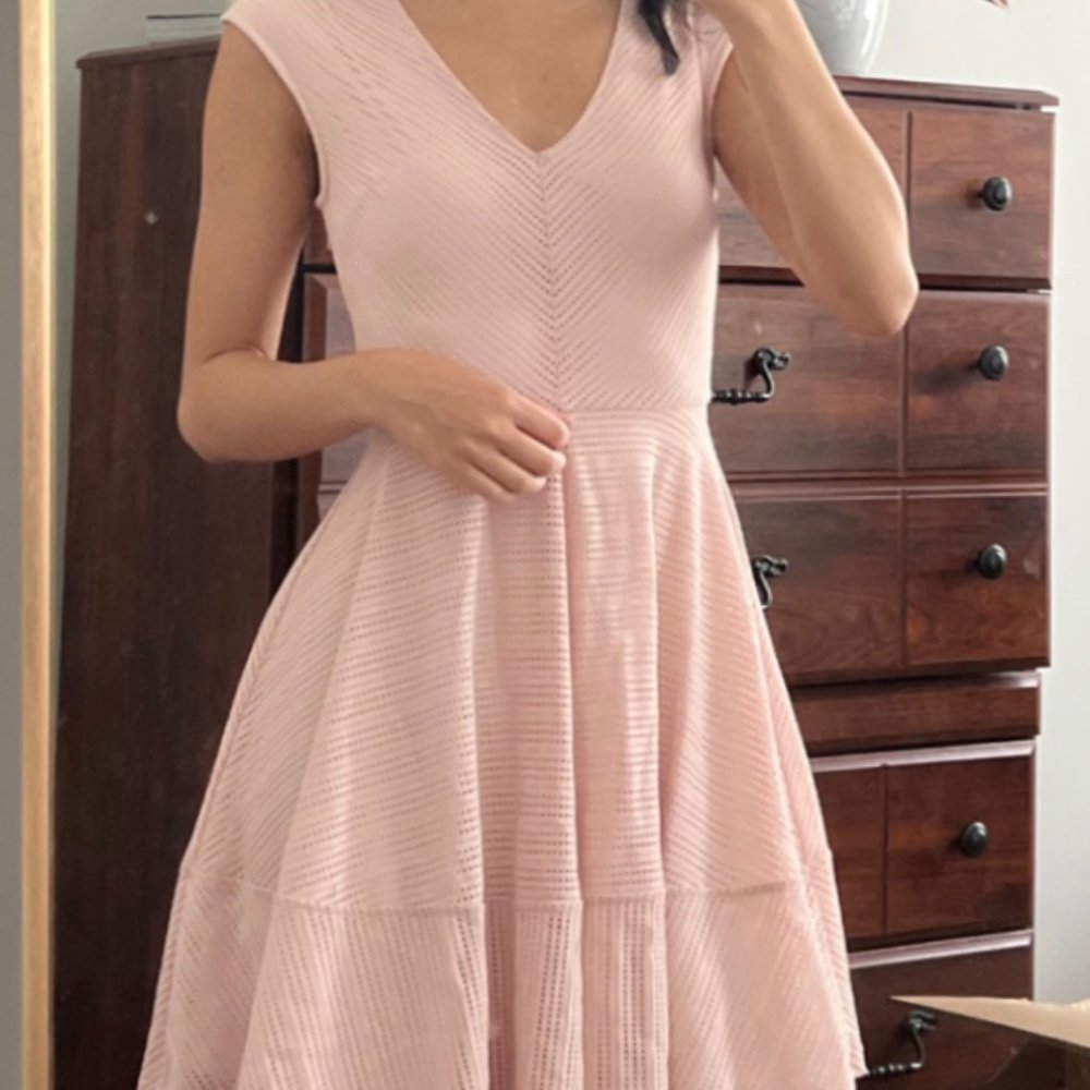Pale pink a-line dress